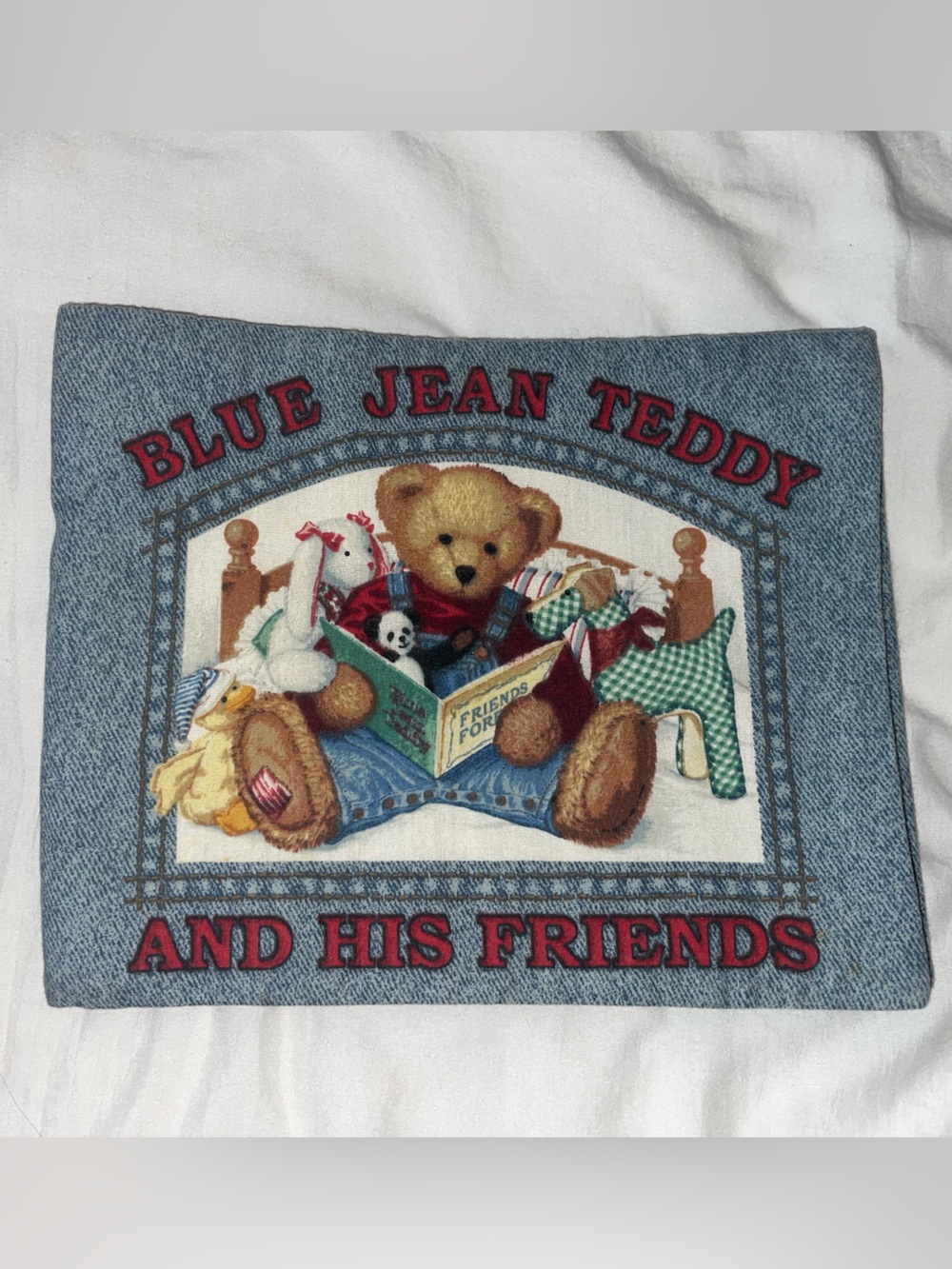 Blue Jean Teddy and His Friends Fabric Book